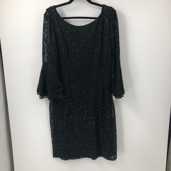 black sequin dress size 16